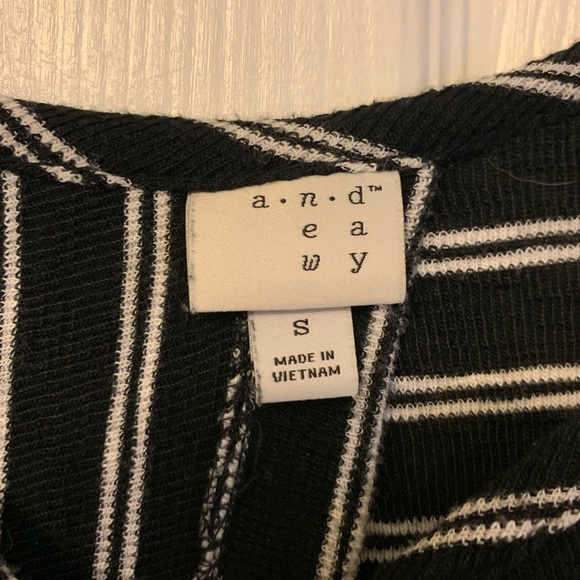 a new day striped tie back shirt T008 - Picture 4 of 7